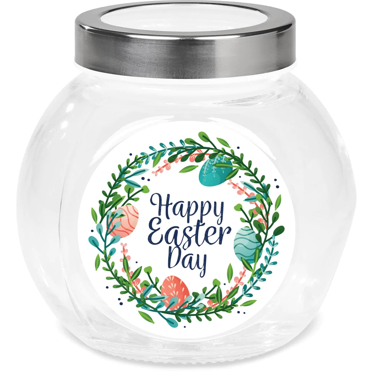 Happy Easter Wreath paper stickers supplied on A5 sheets of 12 - view 5