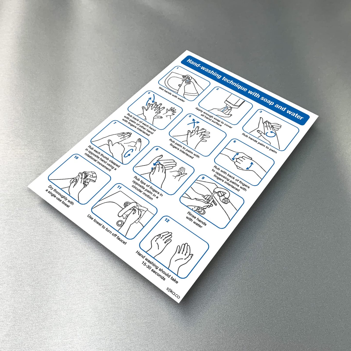Hand-Washing Technique Signs - product detail