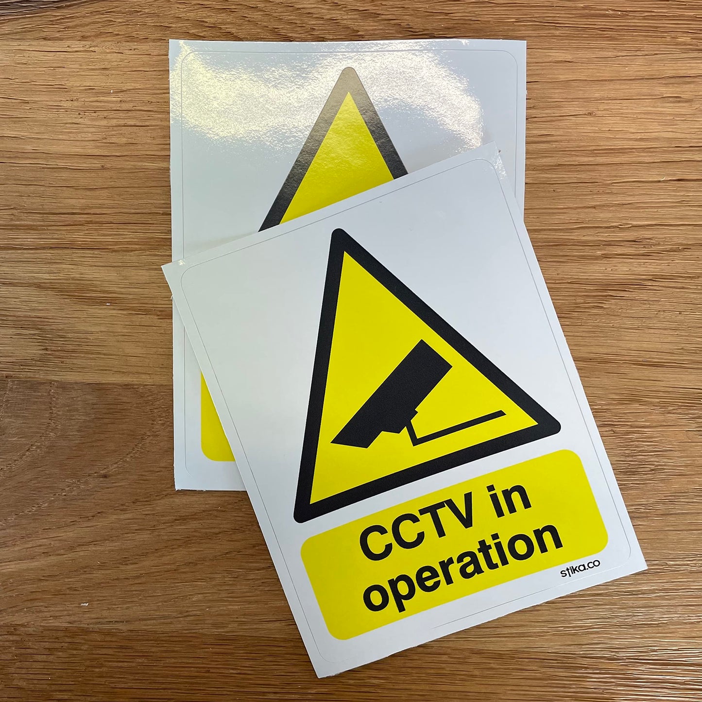 CCTV in Operation Stickers – 50 × 70 mm, Pack of 4 - product detail 12