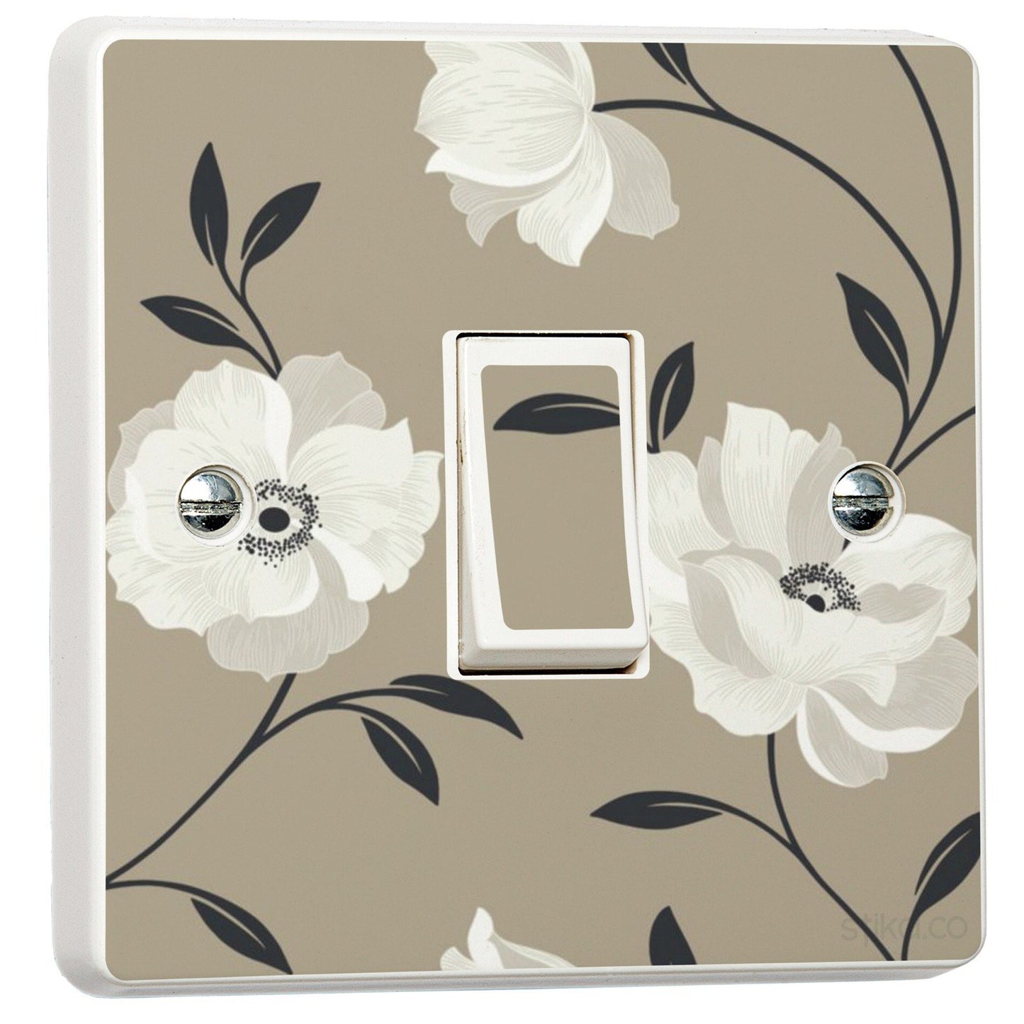 Floral Wallpaper vinyl switch surround decal for home decor - view 10