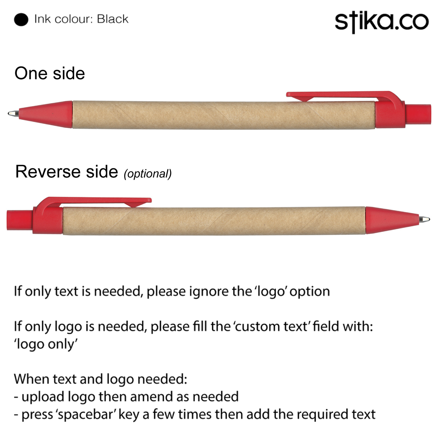 Personalised Cardboard Eco Pen