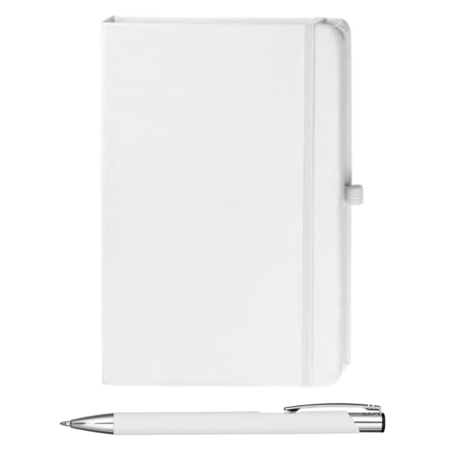 Custom printed A5 soft-feel notebook and pen set
