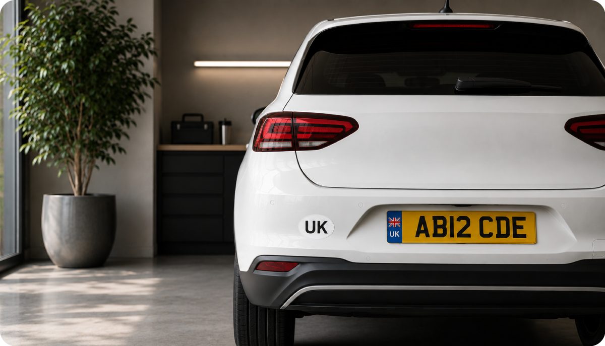 Vehicle and number plate sticker designs