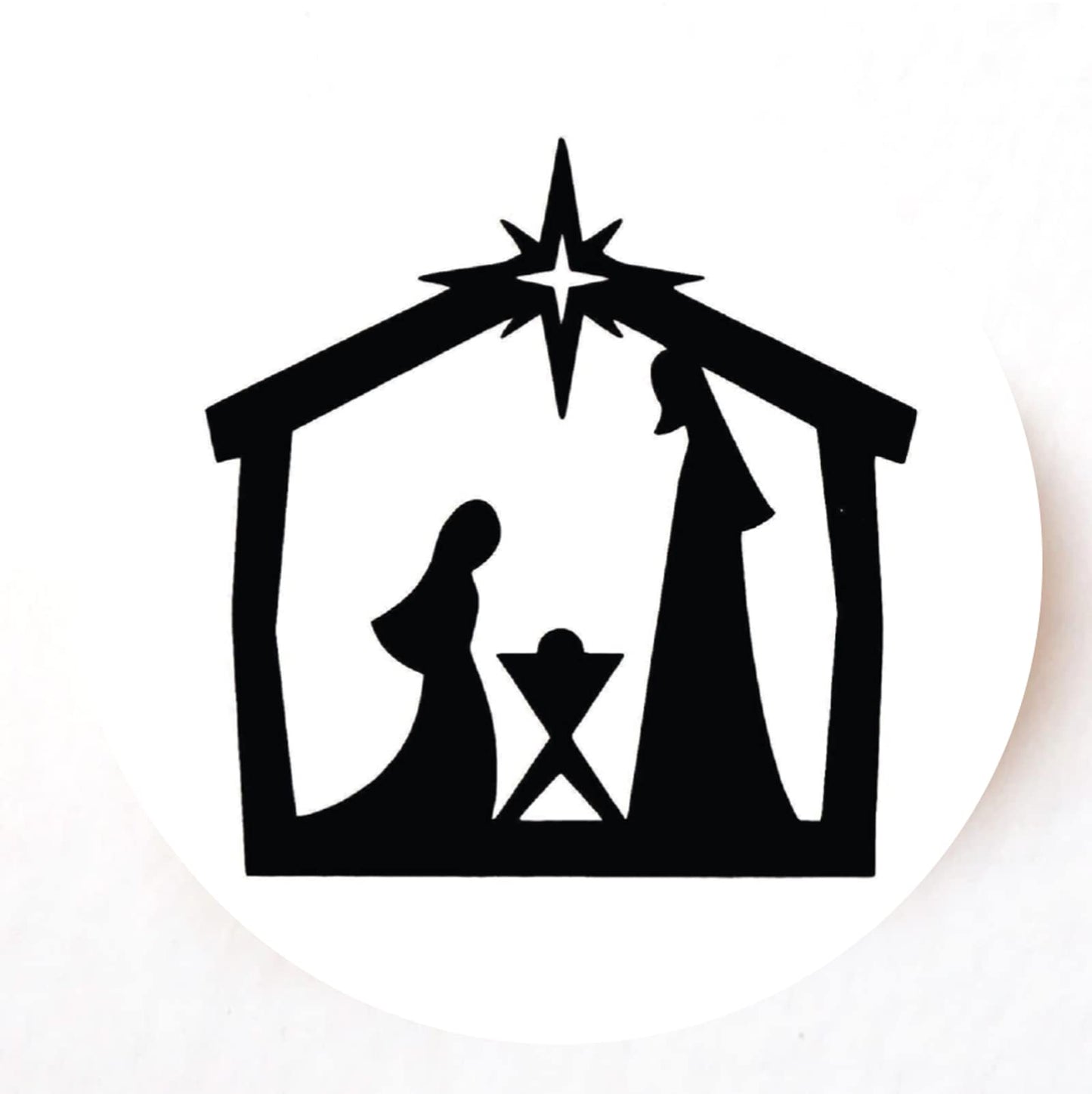 Christmas Nativity paper stickers supplied on A5 sheets of 12 - view 8