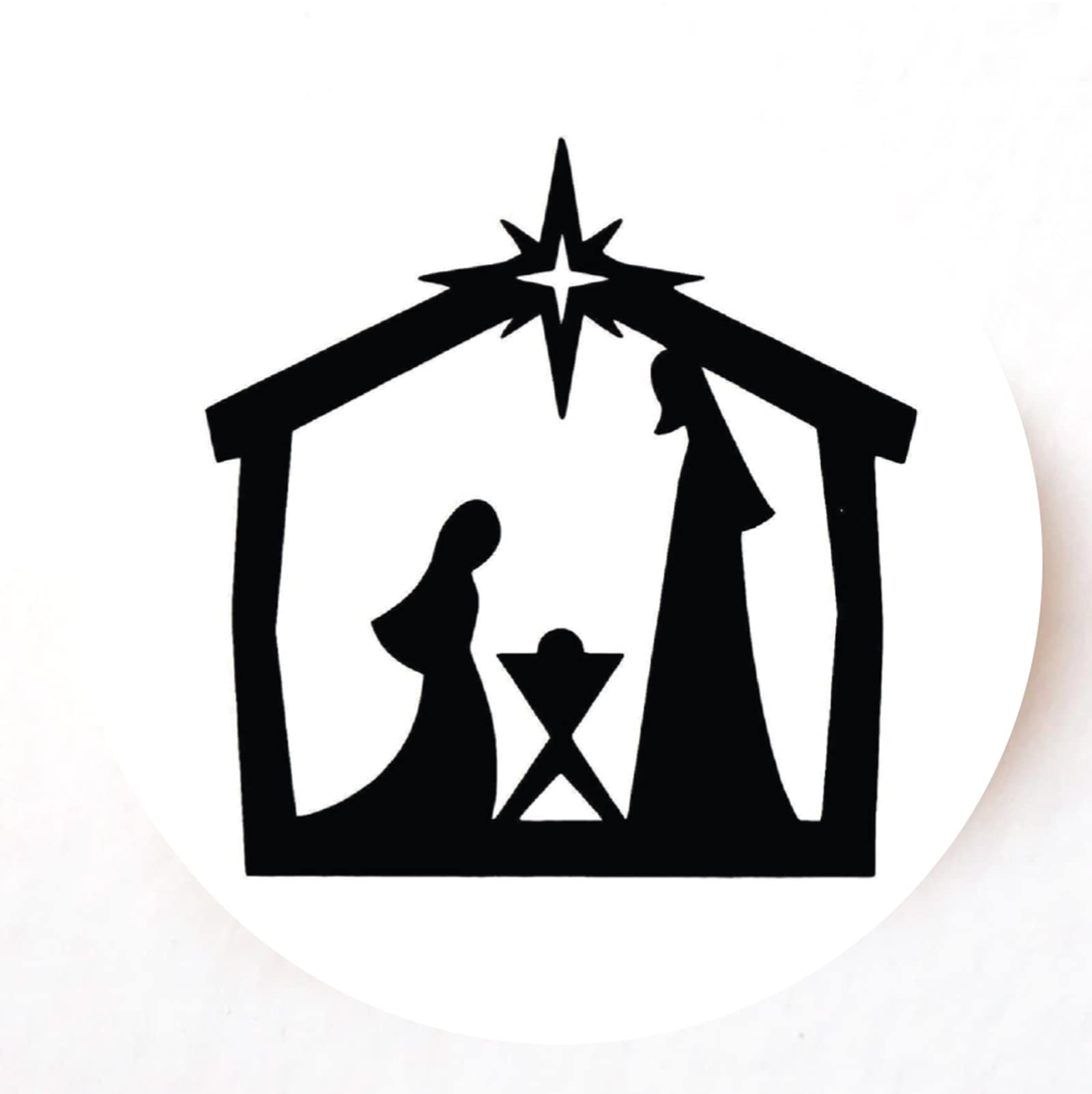 Christmas Nativity paper stickers supplied on A5 sheets of 12 - view 8