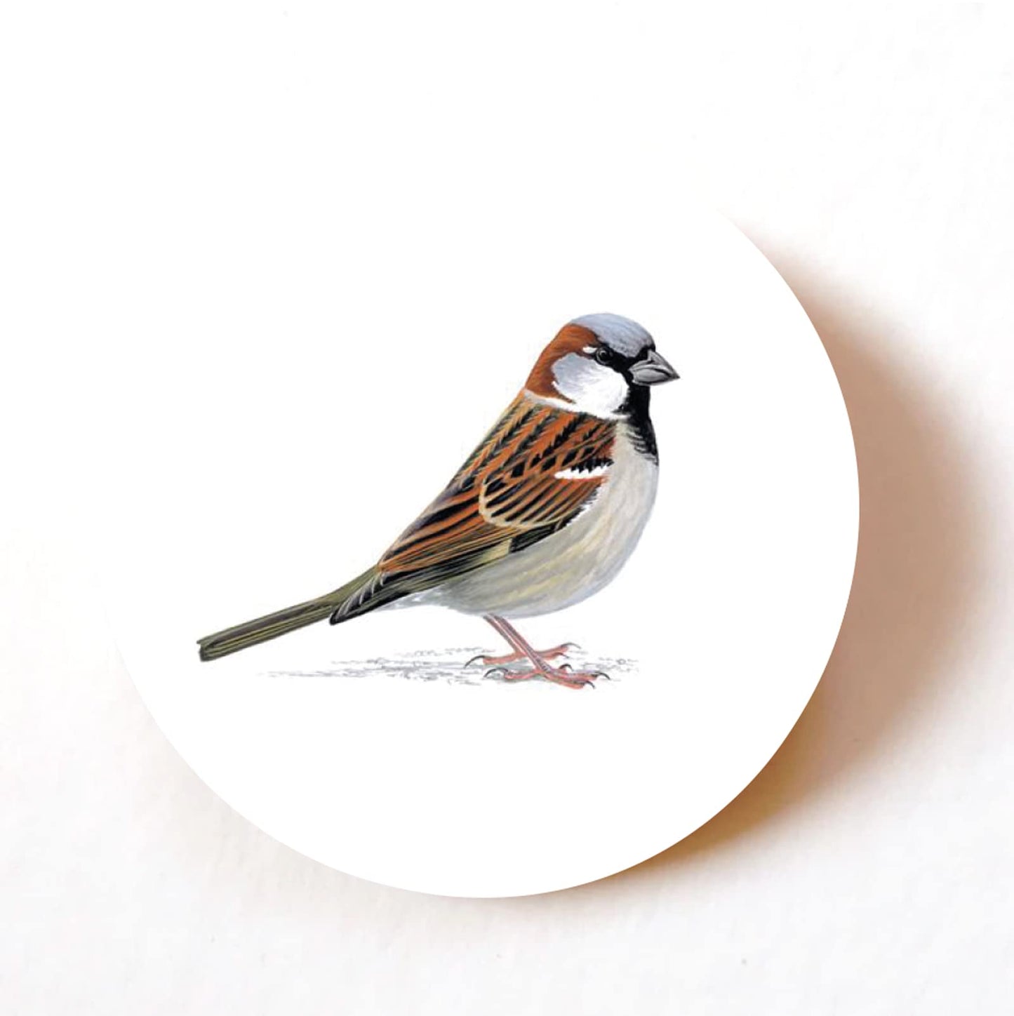 Sparrow Design 40mm round self-adhesive paper labels