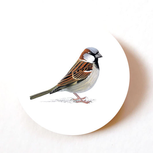 Sparrow Design 40mm round self-adhesive paper labels