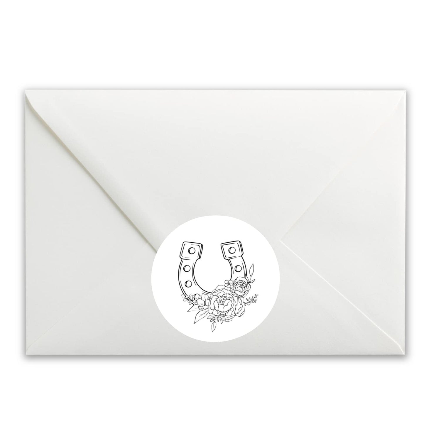 Sketched Lucky Horseshoe paper stickers supplied on A5 sheets of 12 - view 3