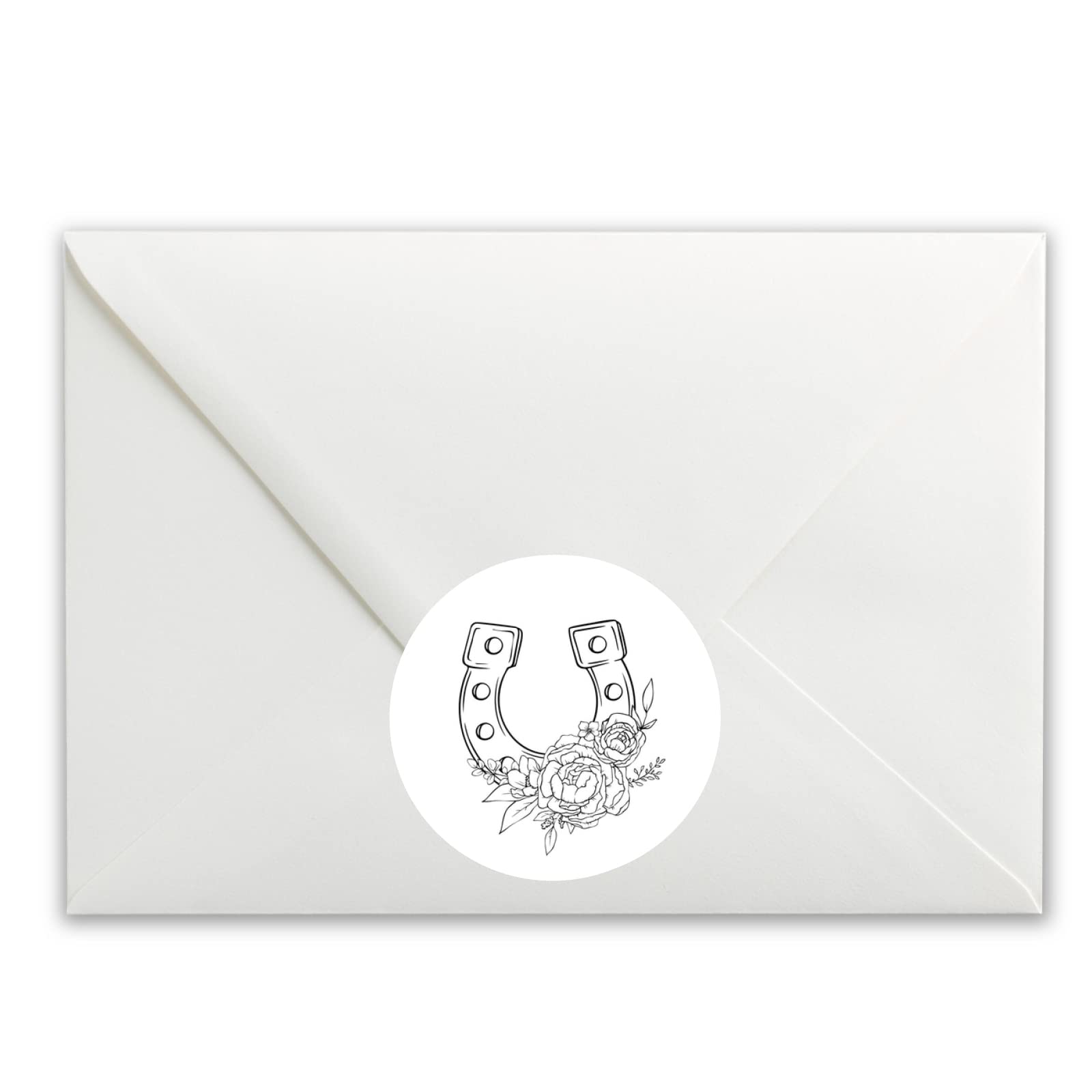 Sketched Lucky Horseshoe paper stickers supplied on A5 sheets of 12 - view 3