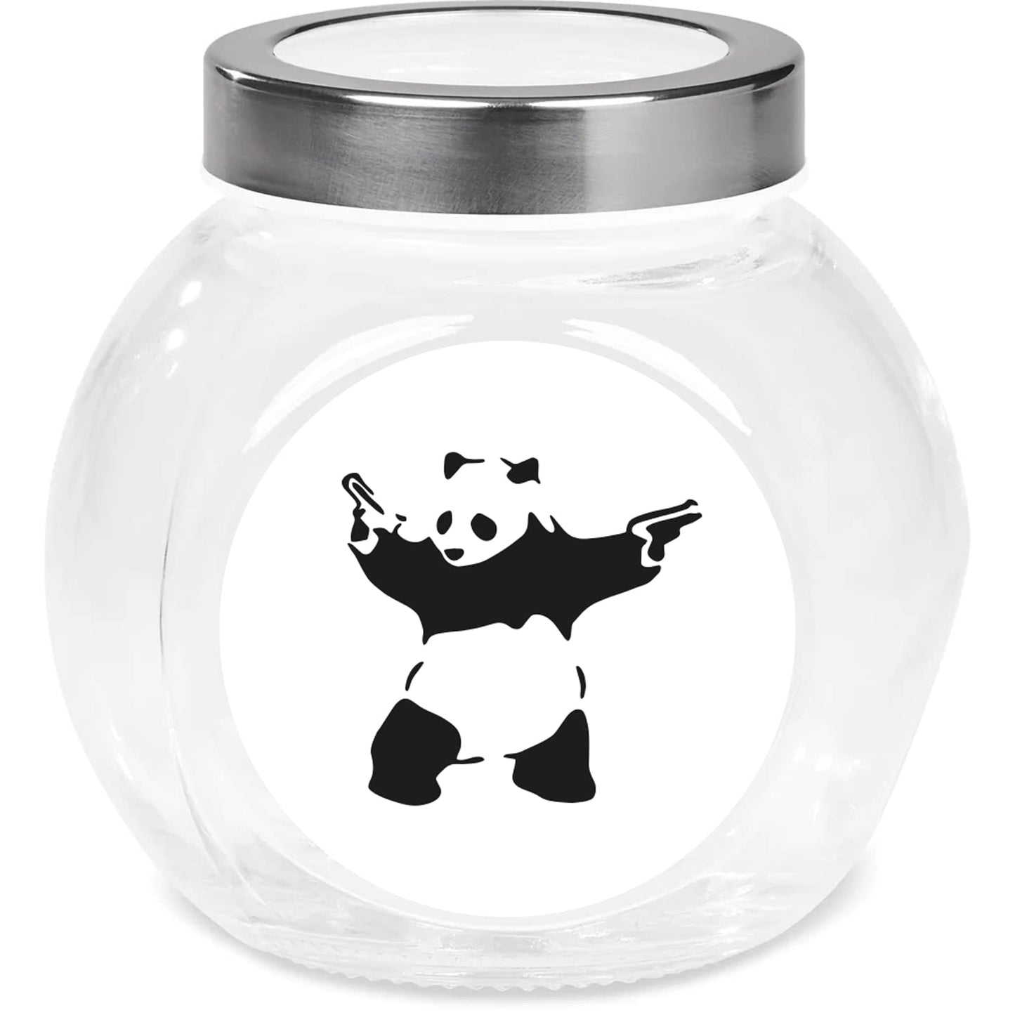 Banksy Panda paper stickers supplied on A5 sheets of 12 - view 5