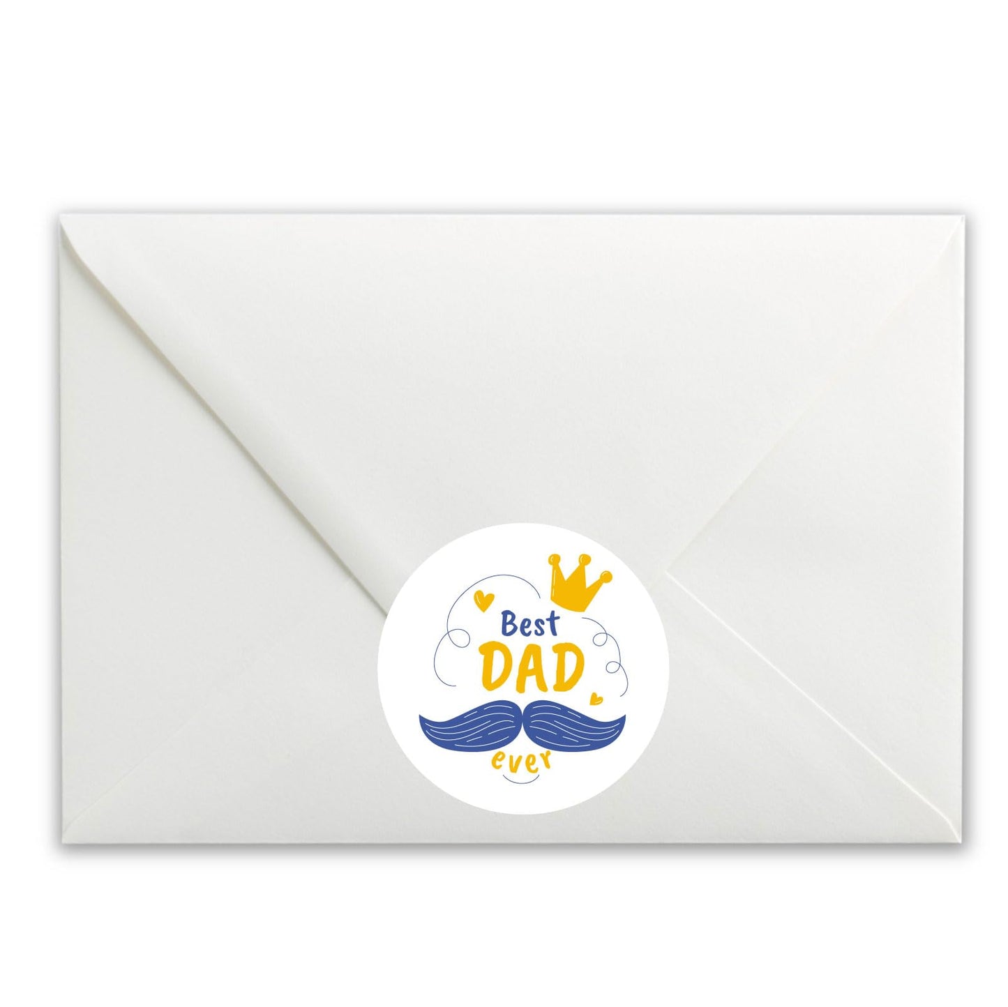 Best Dad Father’s Day paper stickers supplied on A5 sheets of 12 - view 4