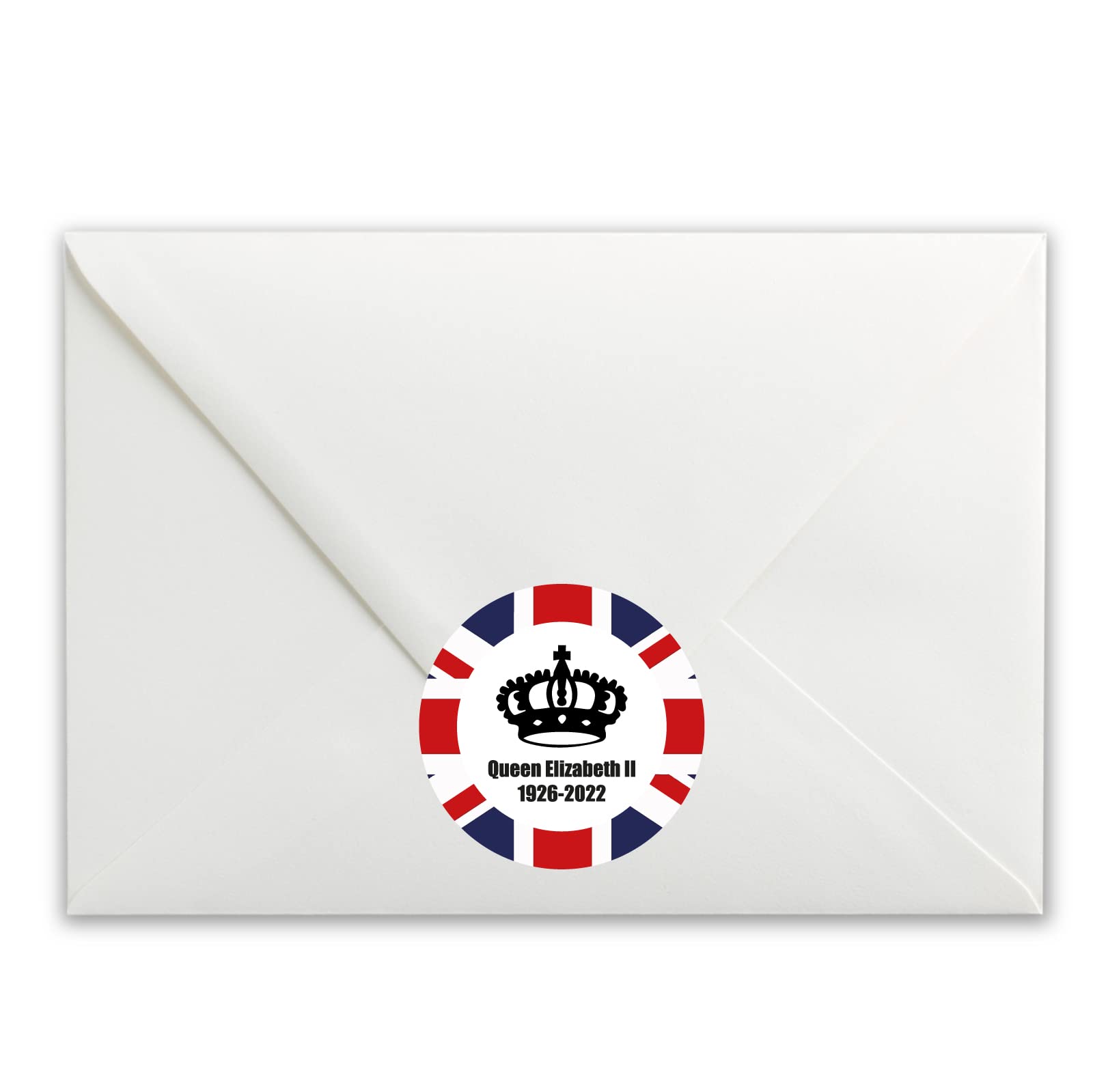 Queen Elizabeth II 1926-2022 paper stickers supplied on A5 sheets of 12 - view 2