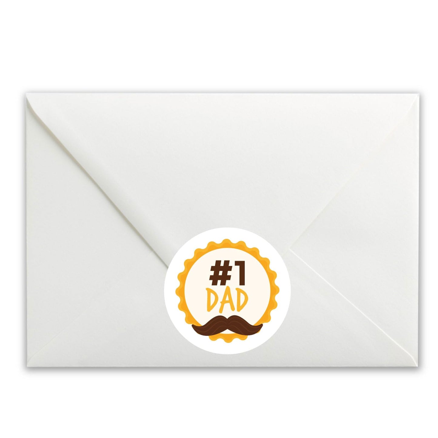 No. 1 Dad paper stickers supplied on A5 sheets of 12 - view 4