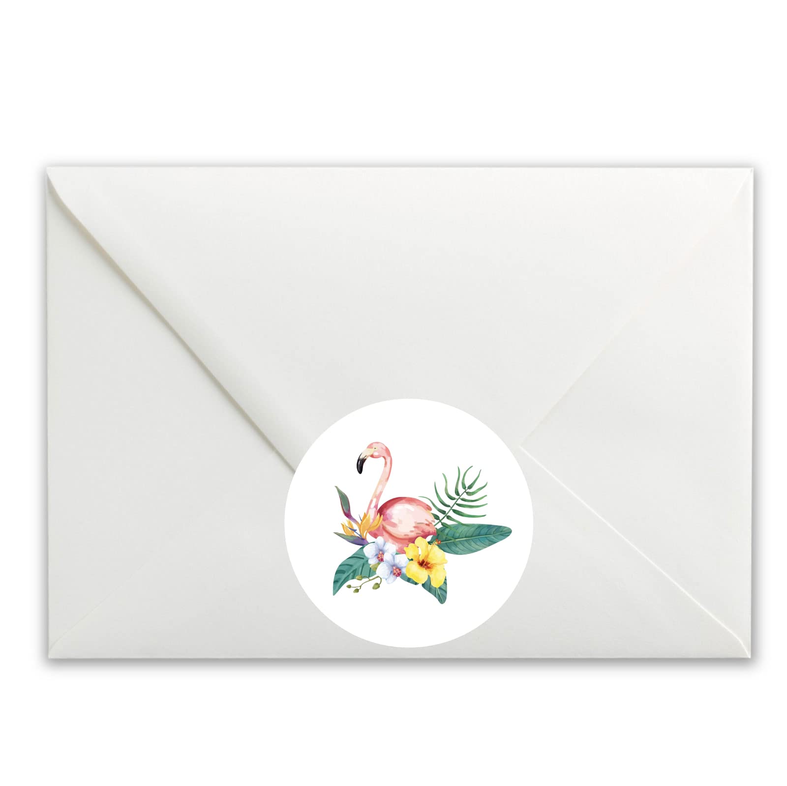 Floral Flamingo paper stickers supplied on A5 sheets of 12 - view 4