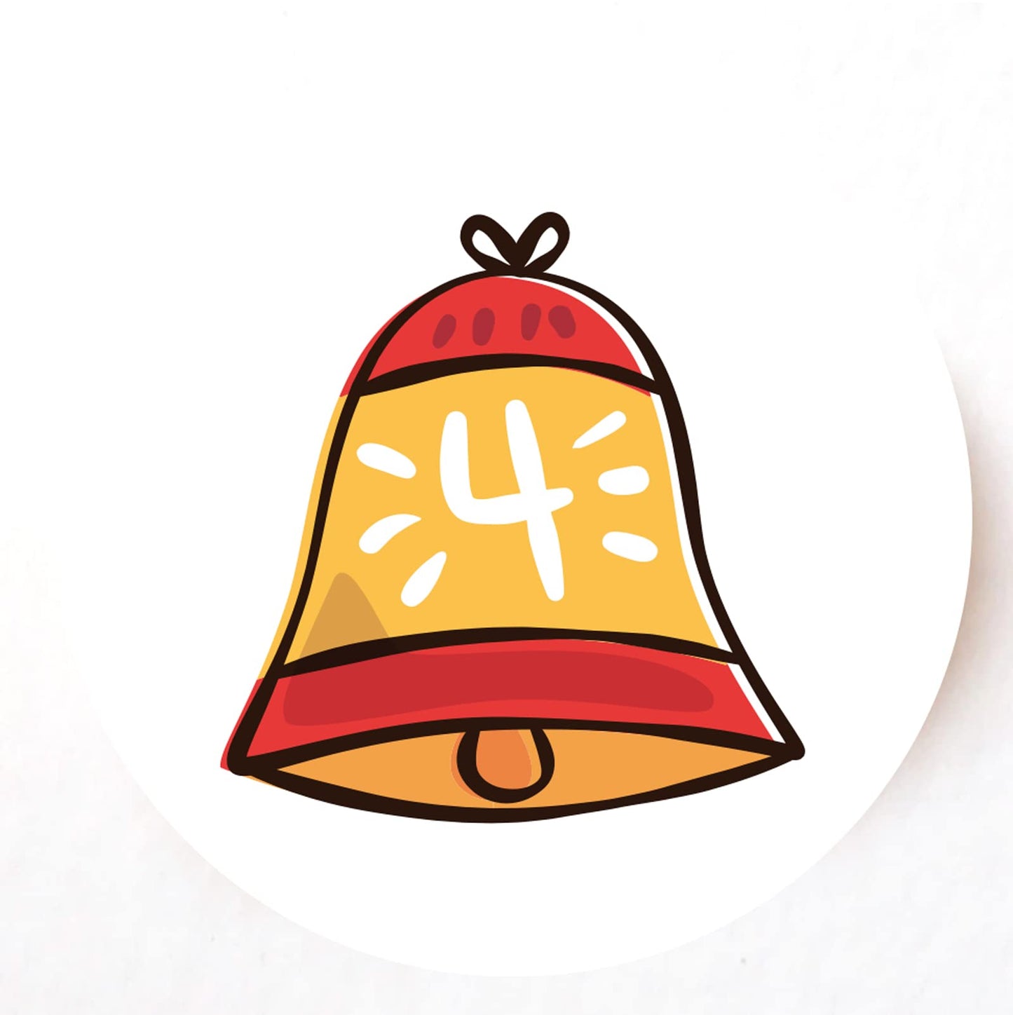 Christmas Holly Advent Calendar paper stickers supplied on A5 sheets of 12 - view 4