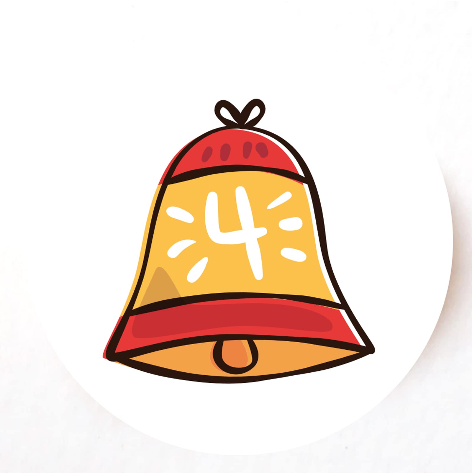 Christmas Holly Advent Calendar paper stickers supplied on A5 sheets of 12 - view 4