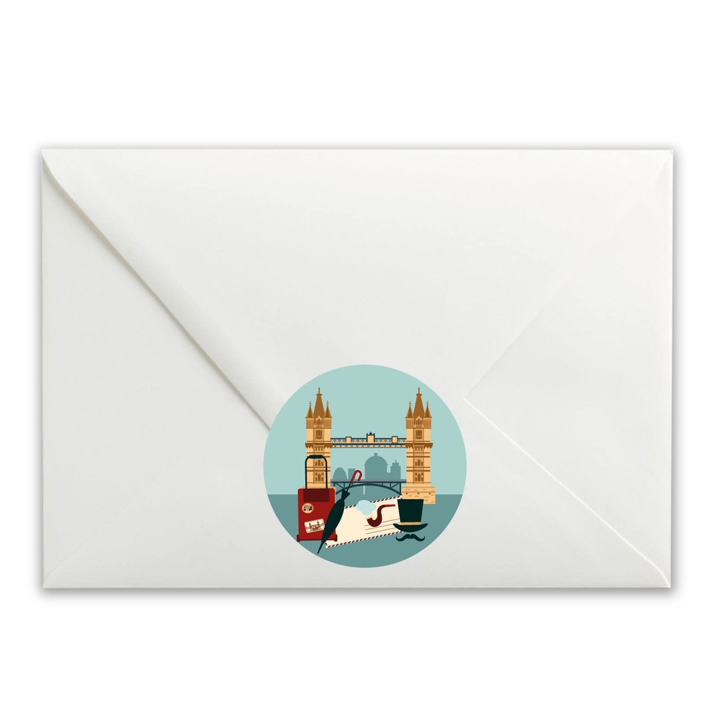 London Bridge paper stickers supplied on A5 sheets of 12 - view 4