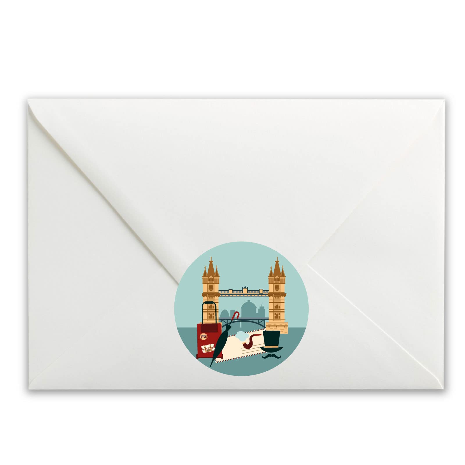 London Bridge paper stickers supplied on A5 sheets of 12 - view 4