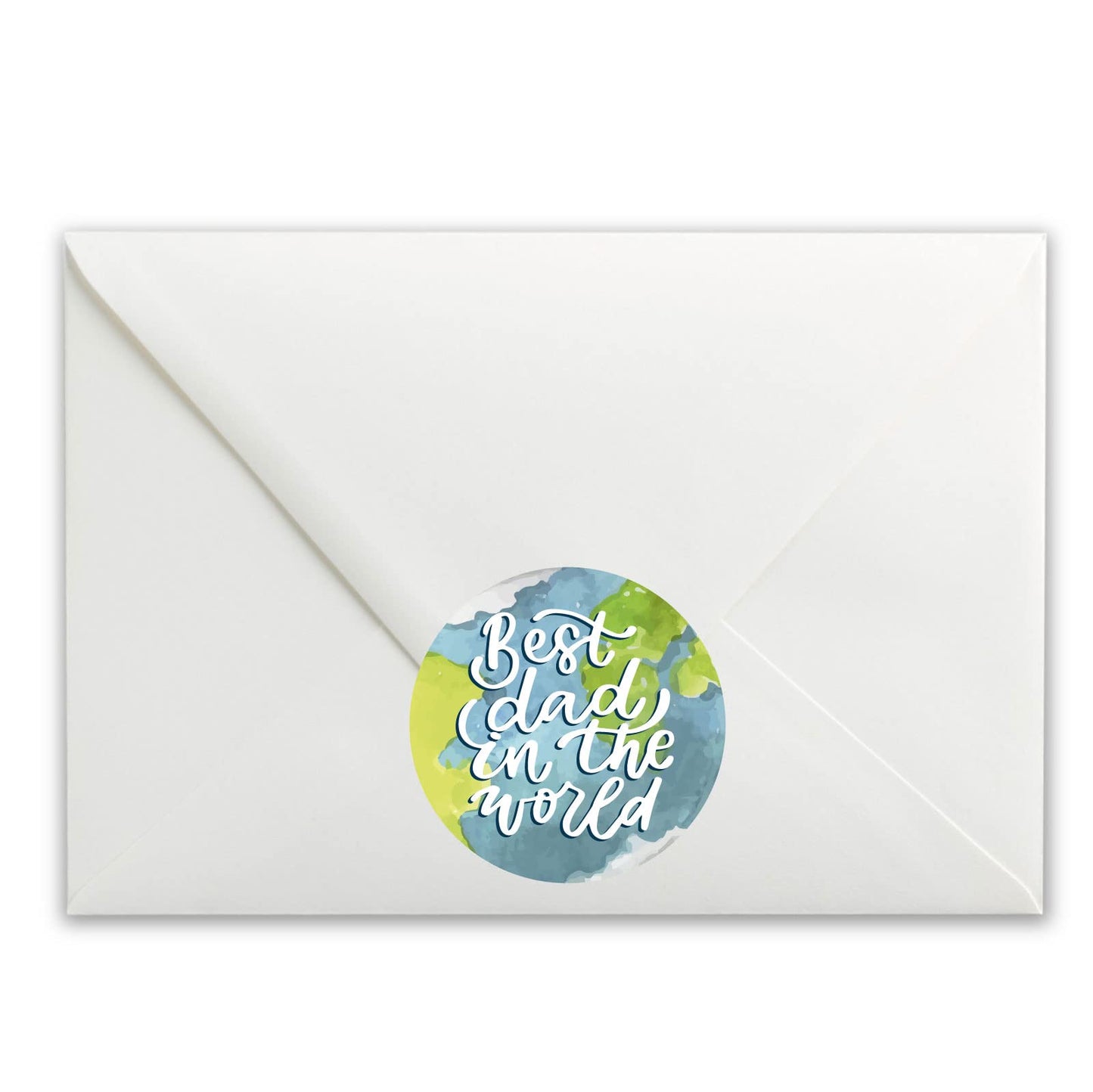 Best Dad in the World paper stickers supplied on A5 sheets of 12 - view 4