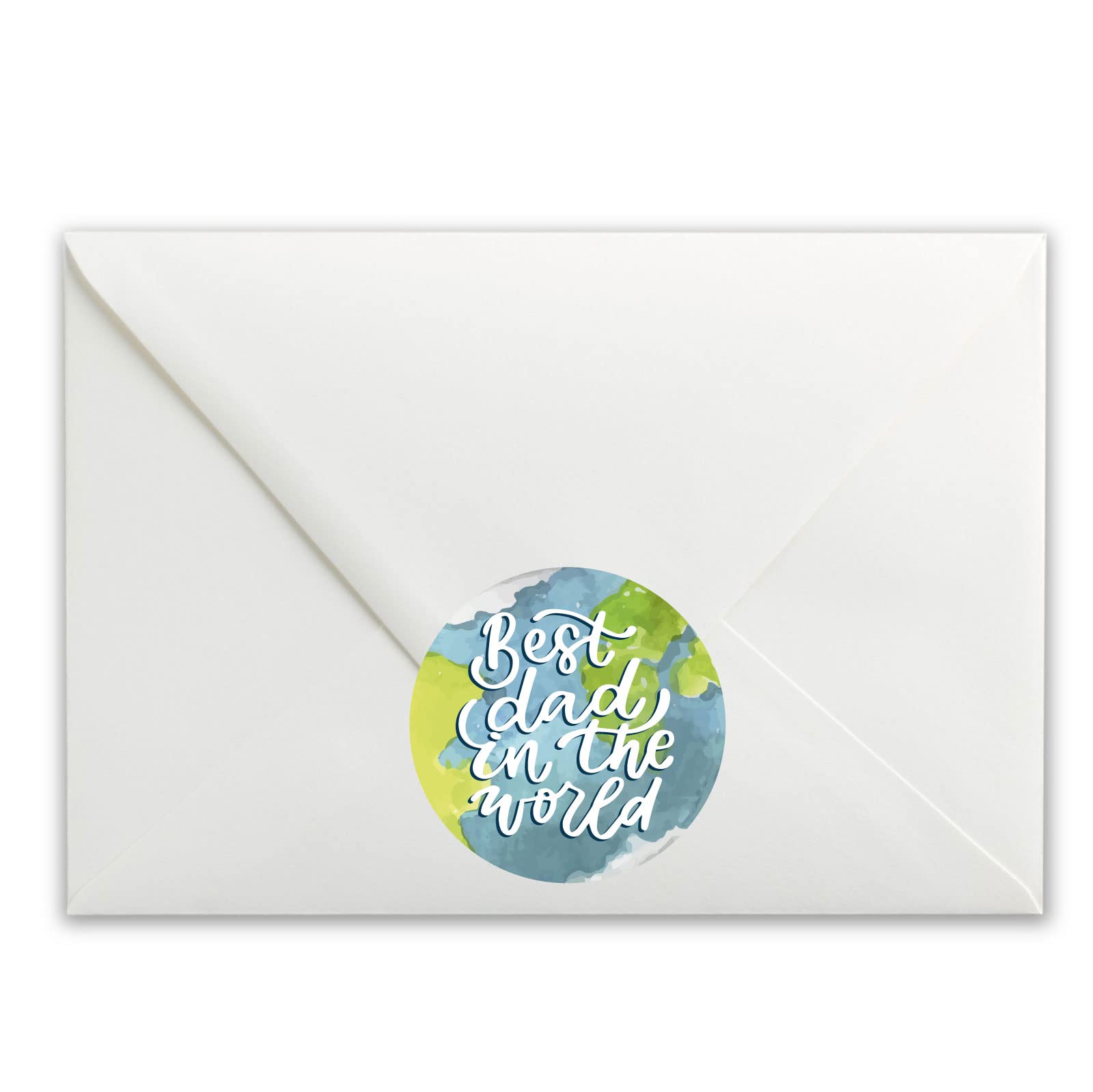 Best Dad in the World paper stickers supplied on A5 sheets of 12 - view 4
