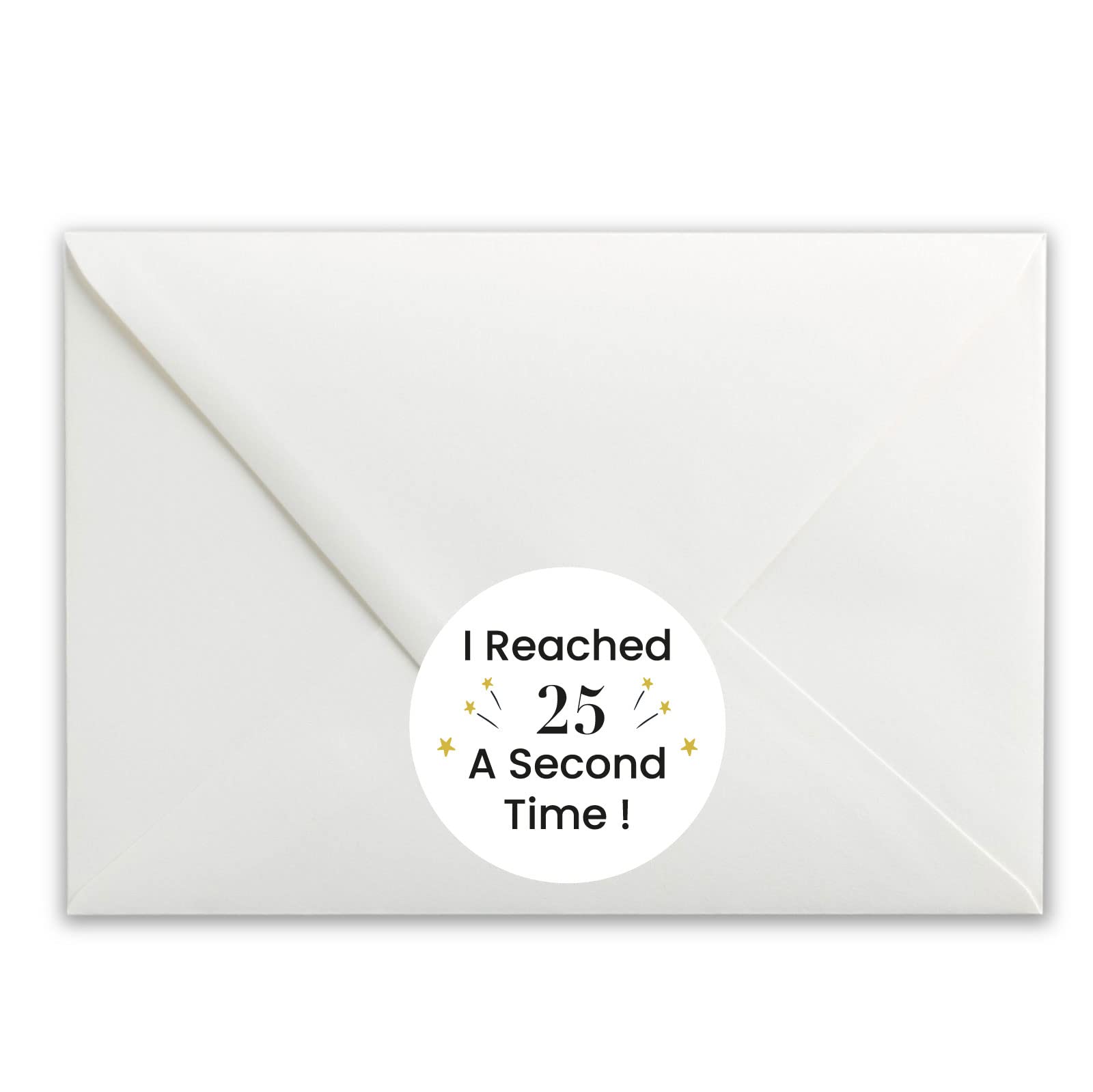 I Reached 25 Twice 50th Birthday paper stickers supplied on A5 sheets of 12 - view 4