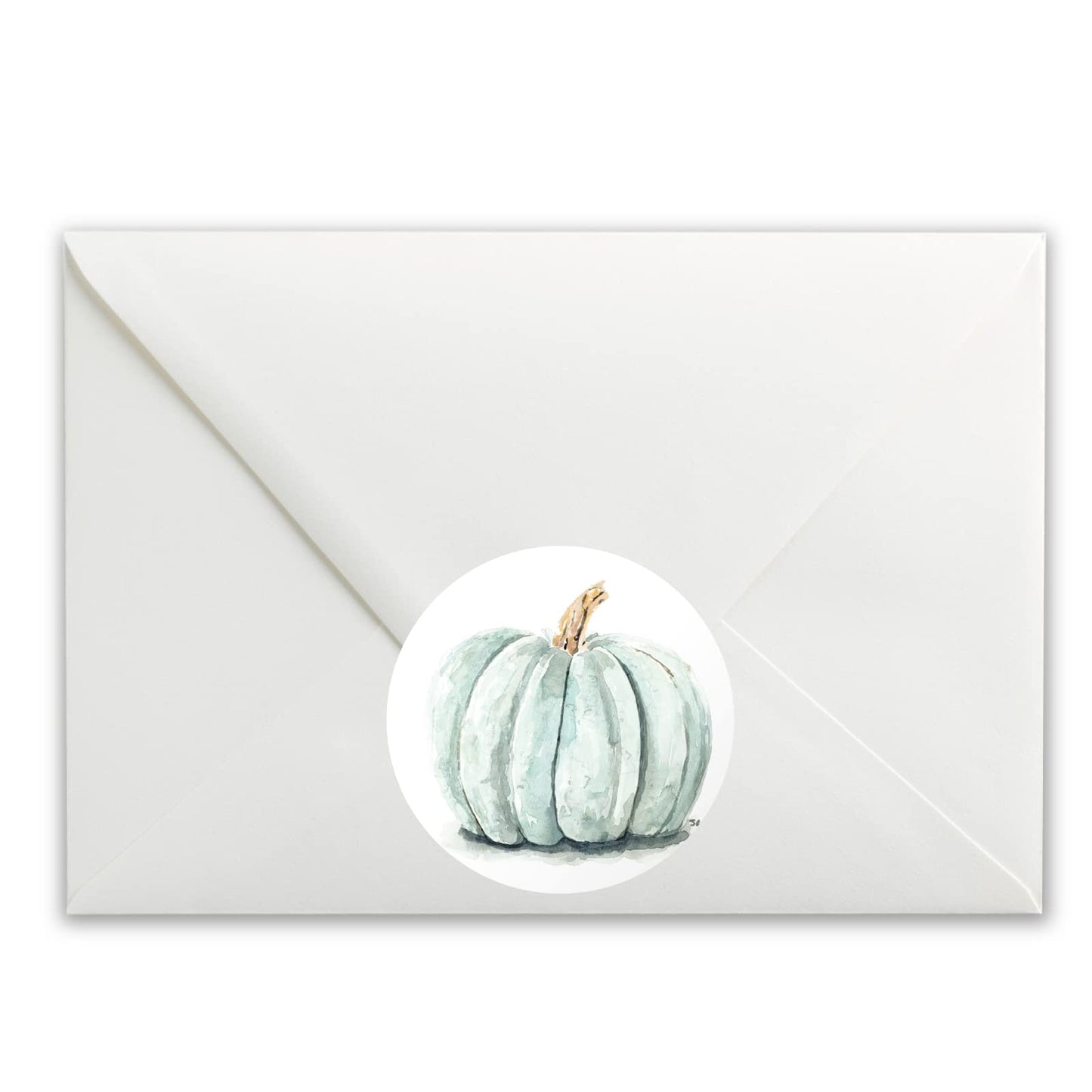 Blue Pumpkin Gourd paper stickers supplied on A5 sheets of 12 - view 3