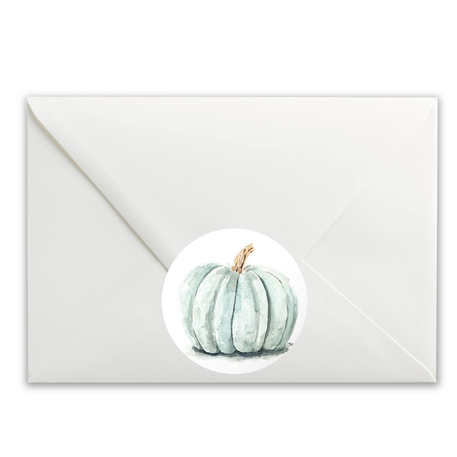 Blue Pumpkin Gourd paper stickers supplied on A5 sheets of 12 - view 3