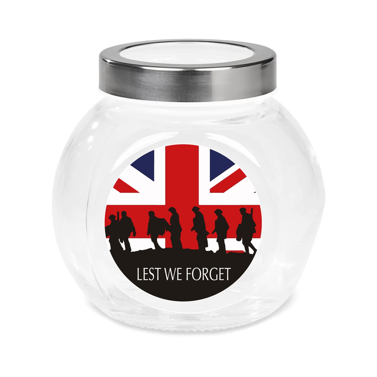 Lest We Forget British Flag paper stickers supplied on A5 sheets of 12 - view 5