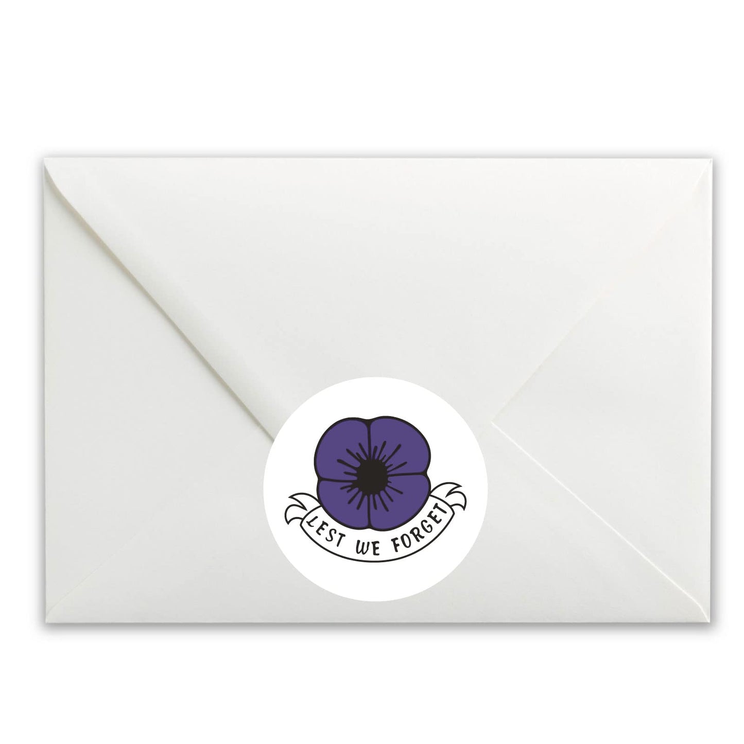 Purple Poppy paper stickers supplied on A5 sheets of 12 - view 4