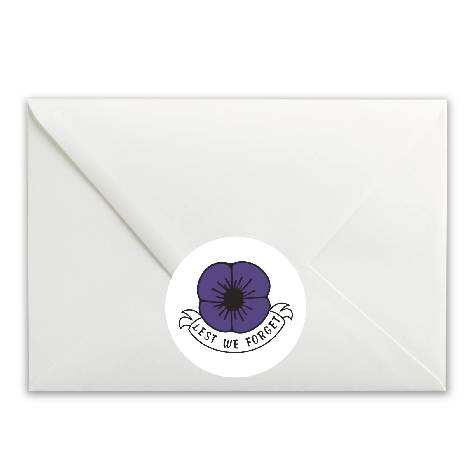 Purple Poppy paper stickers supplied on A5 sheets of 12 - view 4