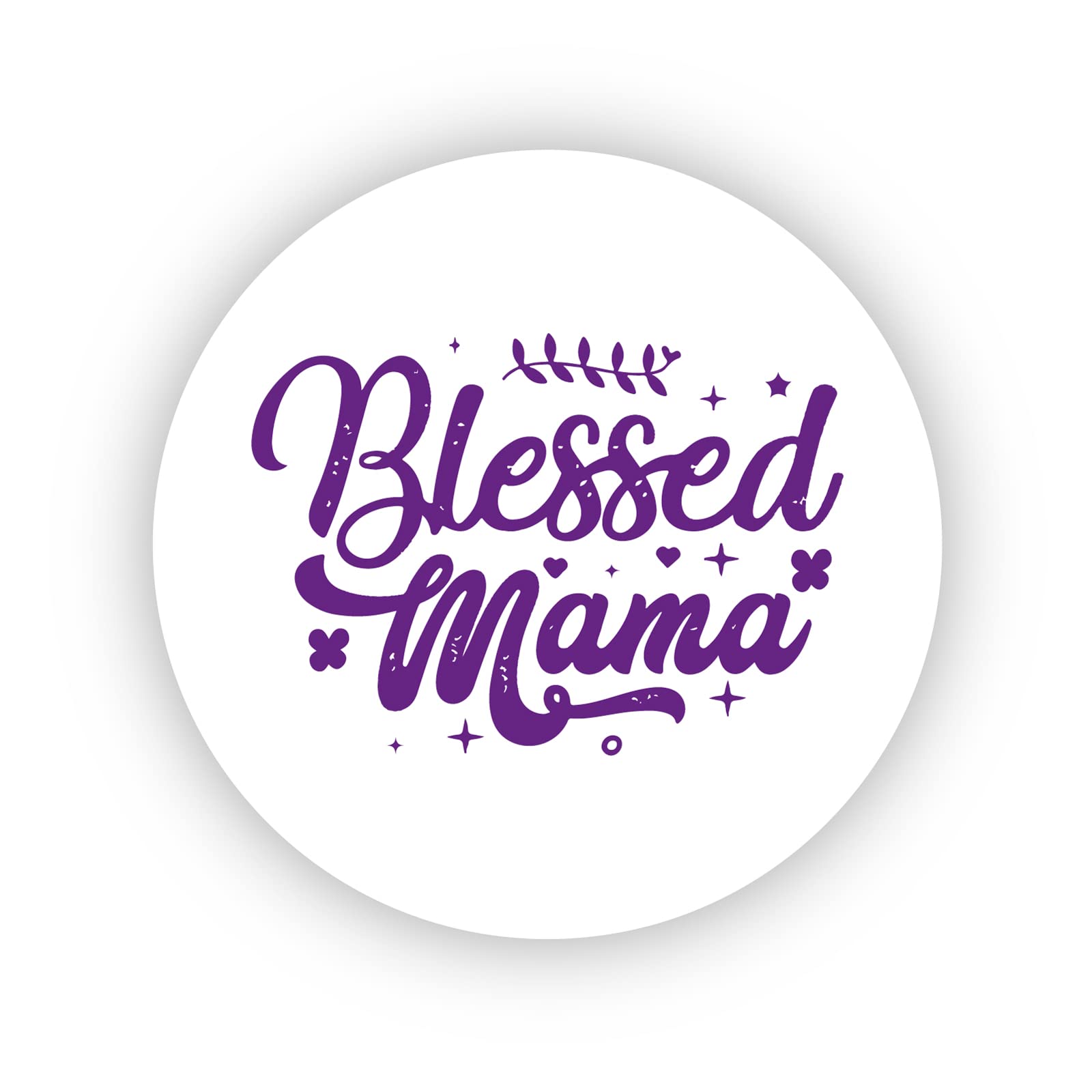 Blessed Mama 40mm round self-adhesive paper labels