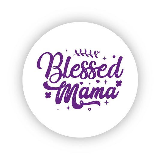 Blessed Mama 40mm round self-adhesive paper labels