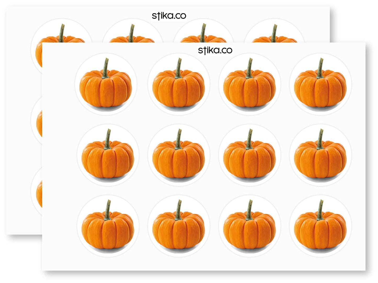 Pumpkin Gourd paper stickers supplied on A5 sheets of 12 - view 3