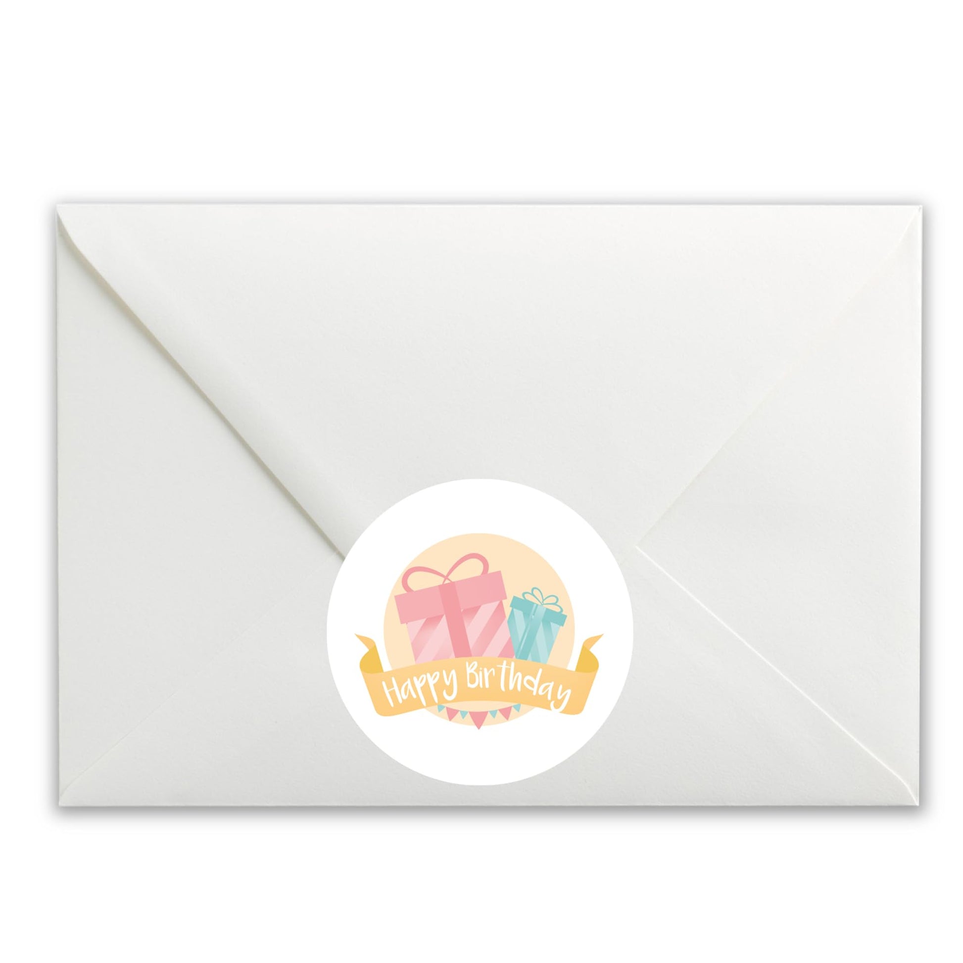 CAKE Happy Birthday paper stickers supplied on A5 sheets of 12 - view 4