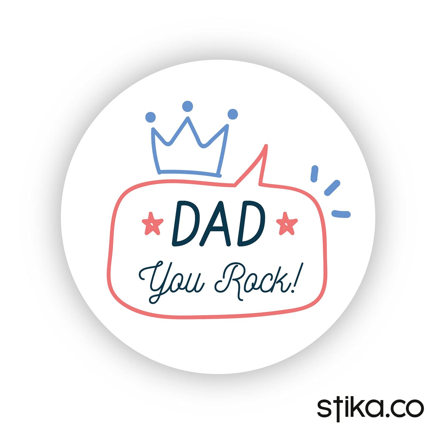 Love Dad paper stickers supplied on A5 sheets of 12 - view 7