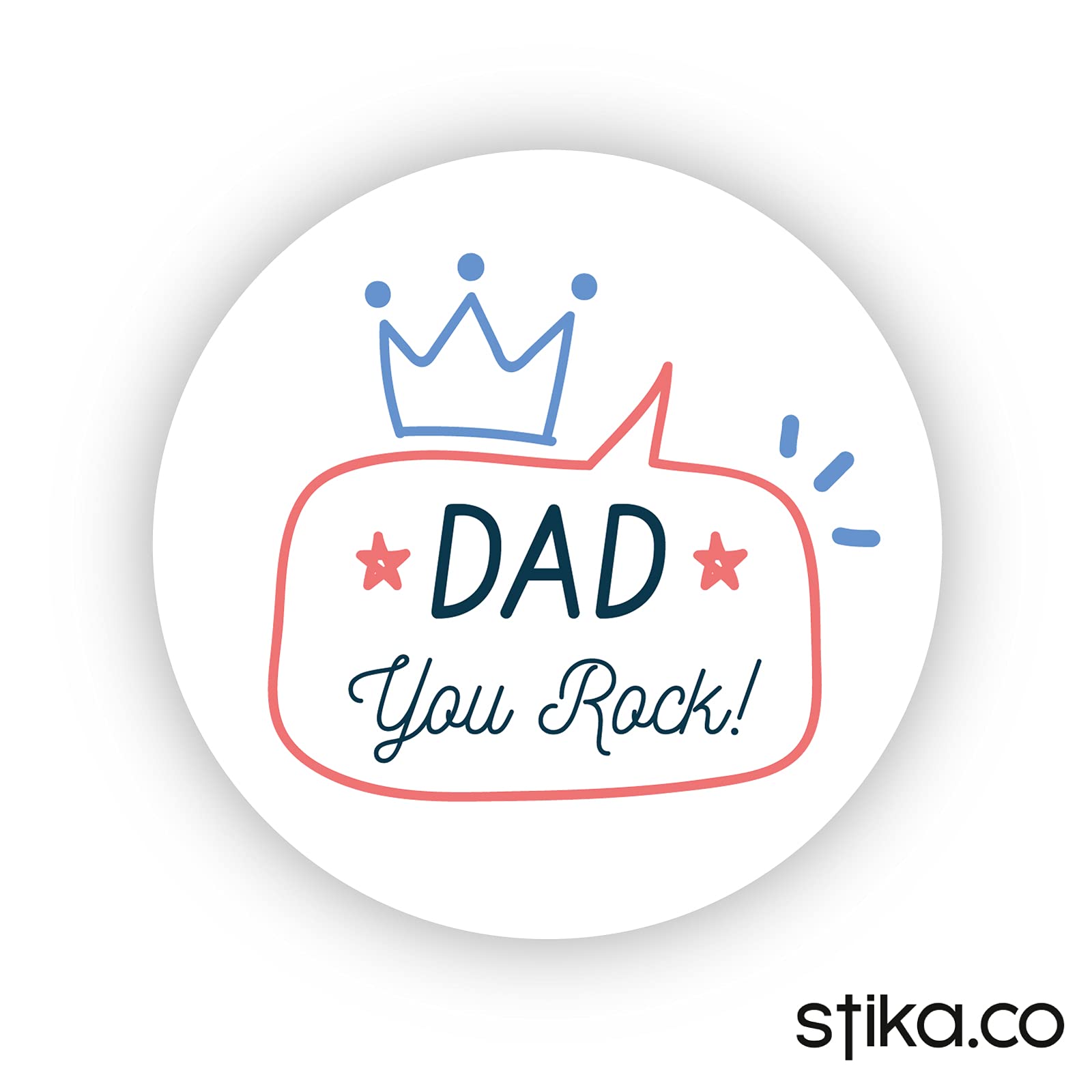 Love Dad paper stickers supplied on A5 sheets of 12 - view 7