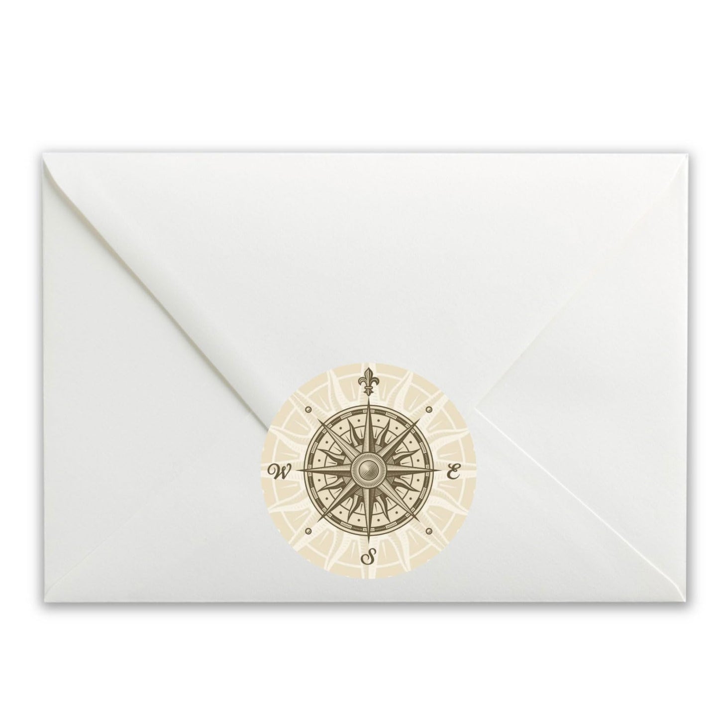 Vintage Nautical Compass Rose paper stickers supplied on A5 sheets of 12 - view 4