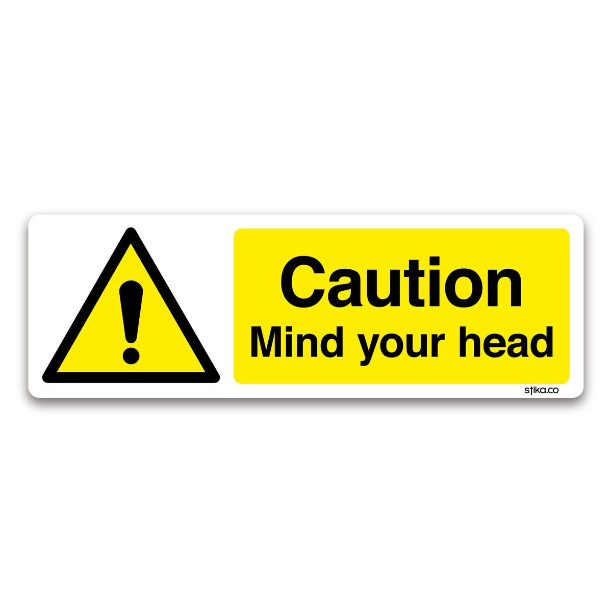 Caution Mind Your Head stickers