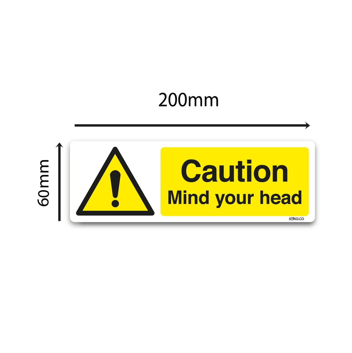 Caution Mind Your Head stickers
