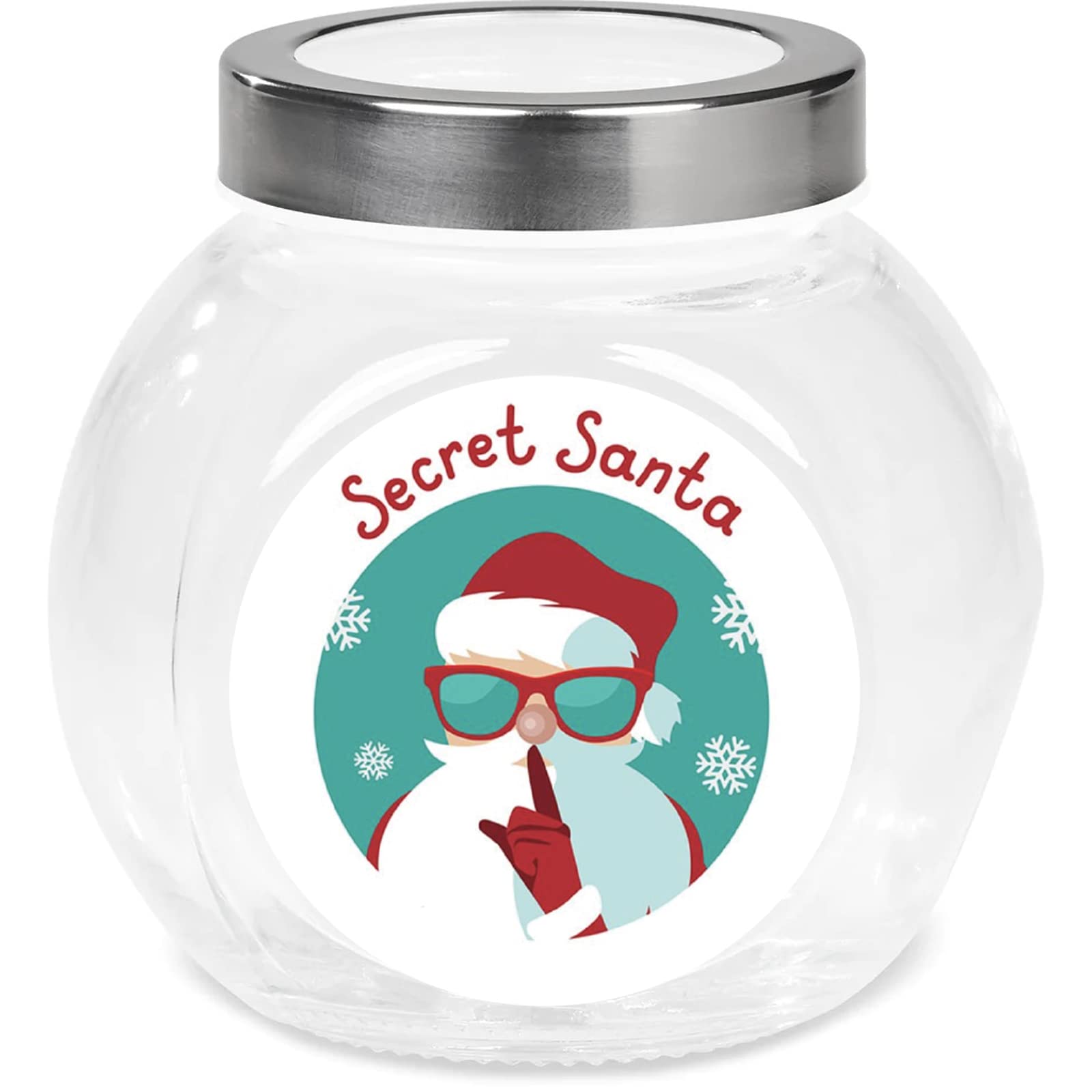 SHH.. Secret Santa paper stickers supplied on A5 sheets of 12 - view 7