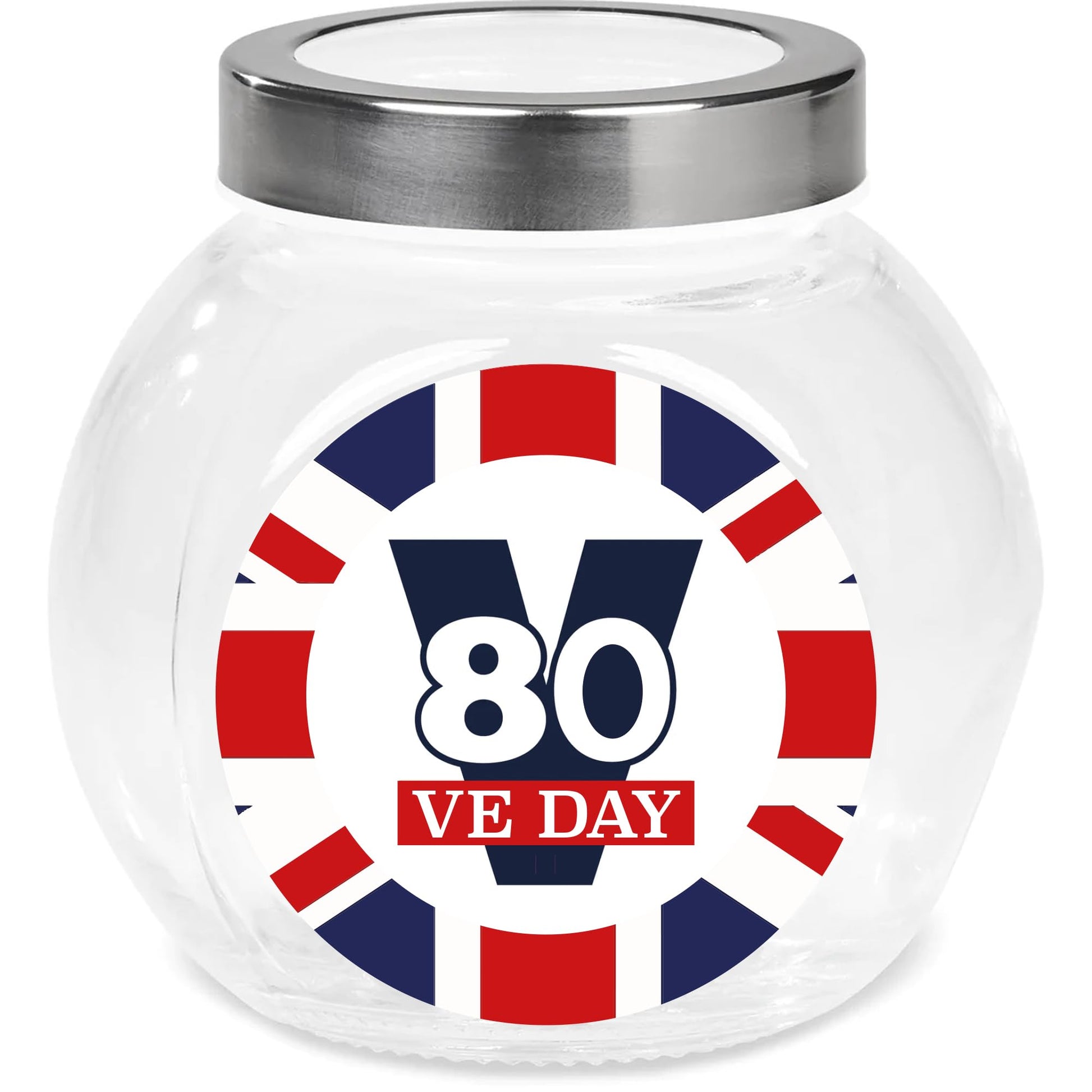 Union Jack VE Day 80th Anniversary paper stickers supplied on A5 sheets of 12 - view 5