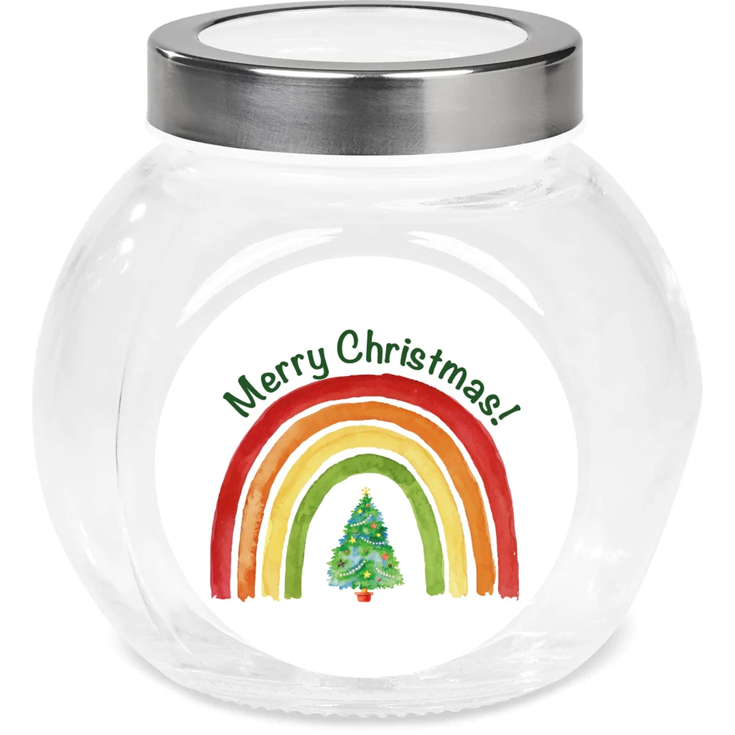 Merry Christmas Rainbow paper stickers supplied on A5 sheets of 12 - view 6