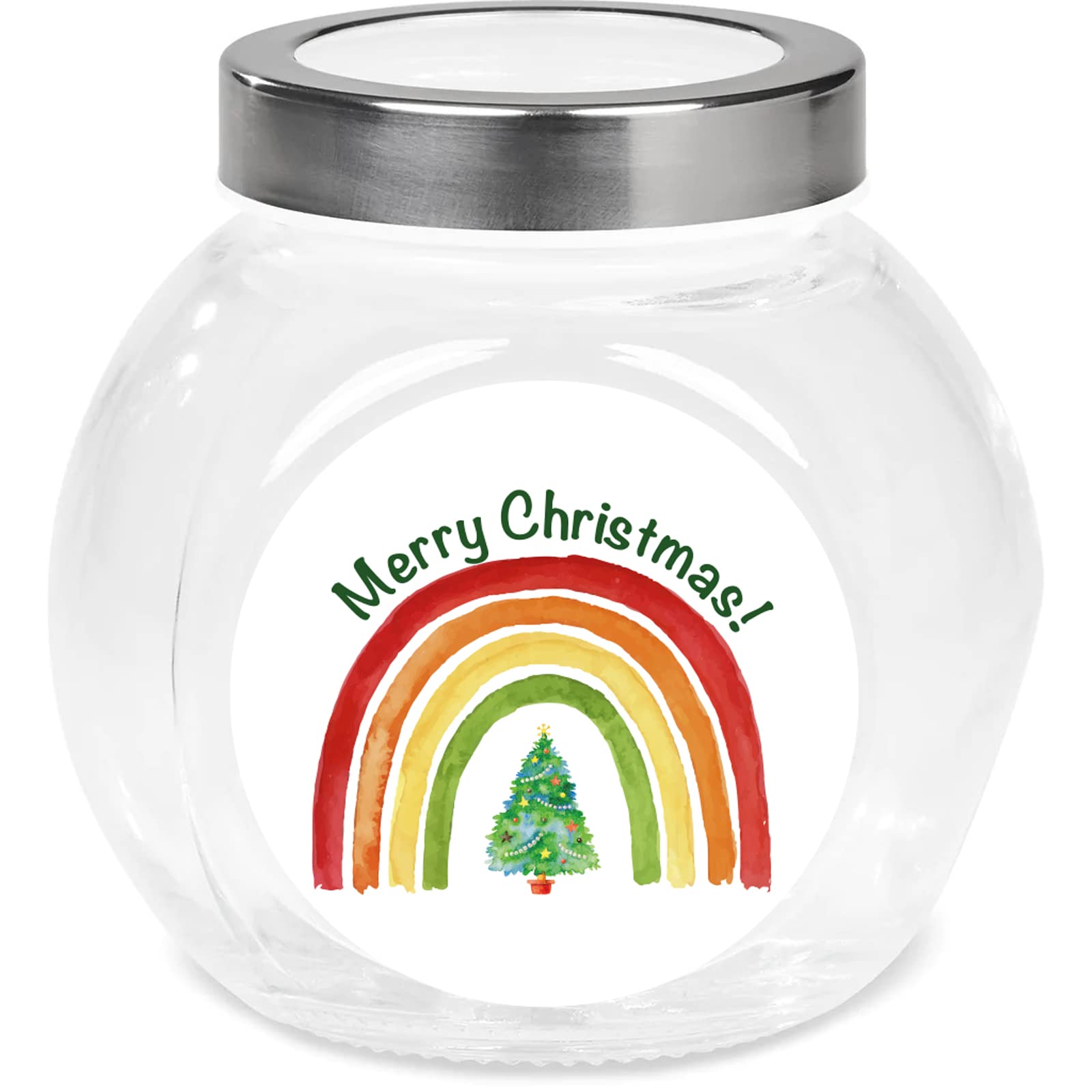 Merry Christmas Rainbow paper stickers supplied on A5 sheets of 12 - view 6
