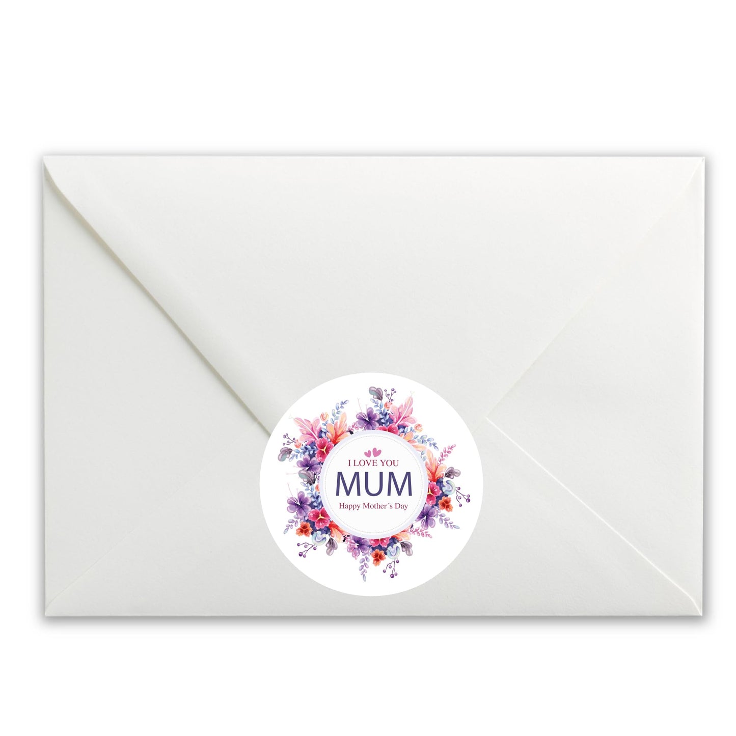Mother's Day Floral Wreath paper stickers supplied on A5 sheets of 12 - view 4