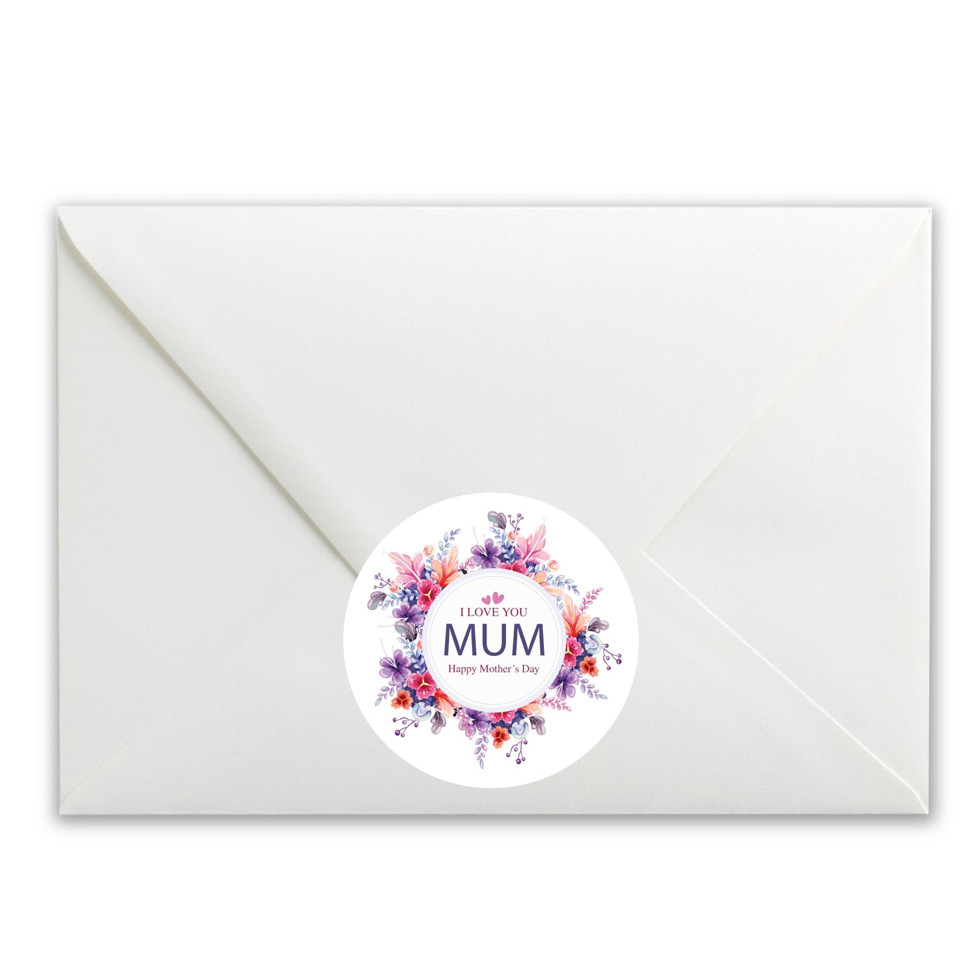 Mother's Day Floral Wreath paper stickers supplied on A5 sheets of 12 - view 4