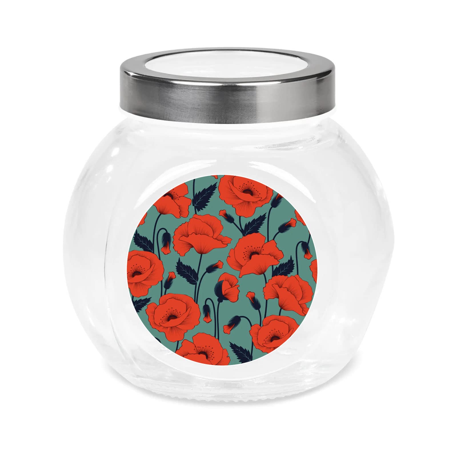 Circular Poppy paper stickers supplied on A5 sheets of 12 - view 5