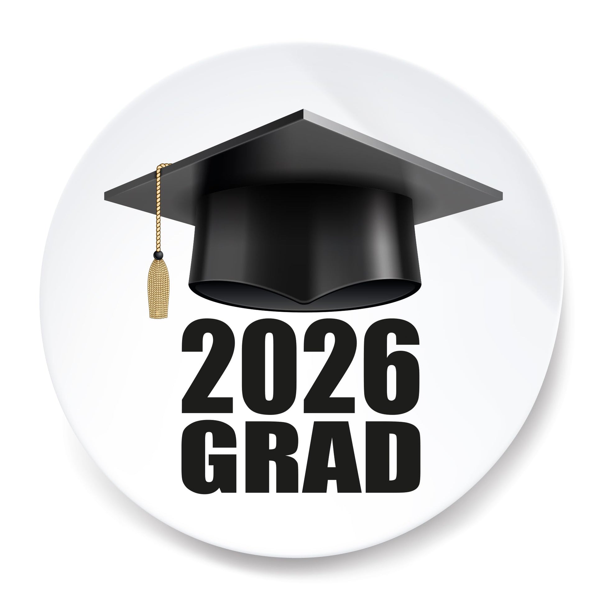 Grad 2026 Class Celebration 40mm round self-adhesive paper labels