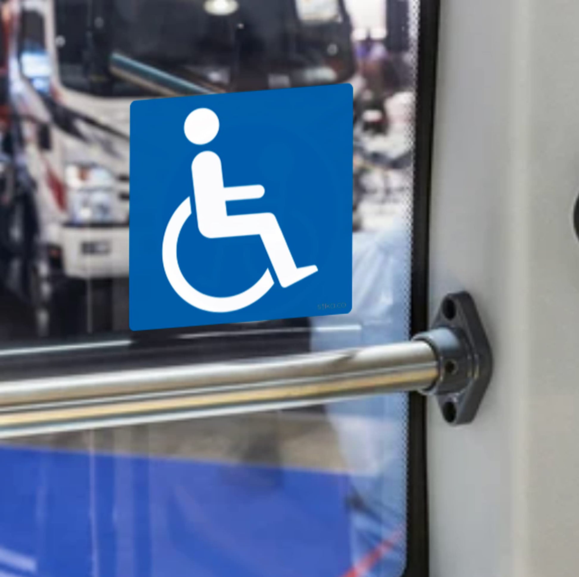 Blue Badge Disabled Logo Car Sticker - 110mm - product detail