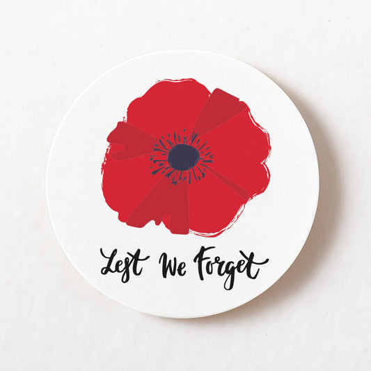 Remembrance Day 40mm round self-adhesive paper labels