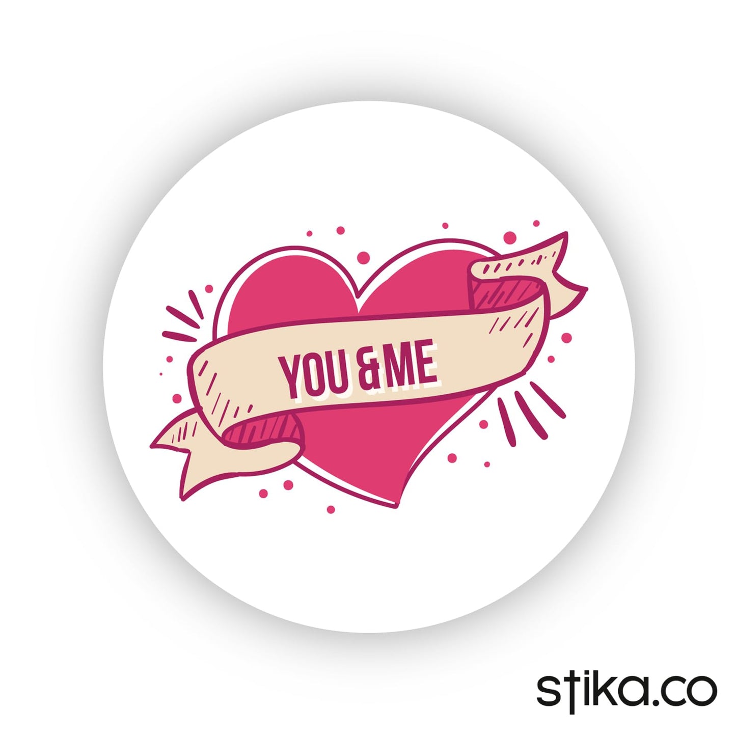 Happy Valentine's Day paper stickers supplied on A5 sheets of 12 - view 2